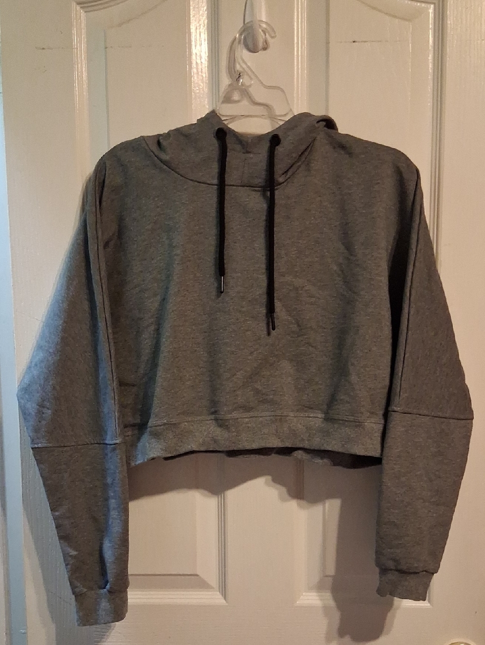 Women's Cropped Hoodie - Gray